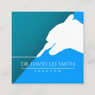 Plastic surgeon / Doctor / Surgeon assistant Squar Square Business Card