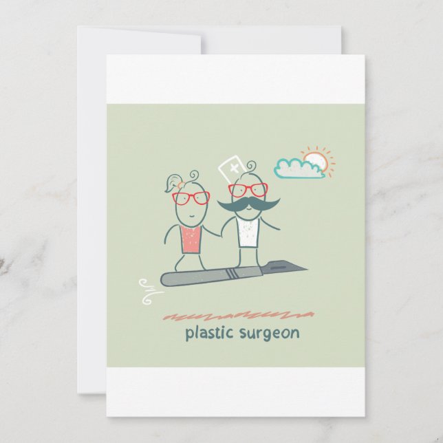 Plastic Surgeon Invitations (Front)