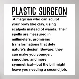 Plastic Surgeon Poster