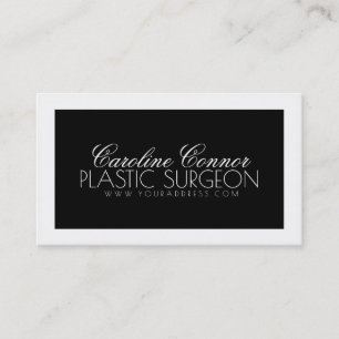 Plastic Surgery Black & White Bold Card