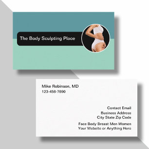 Plastic Surgery Body Sculpting Medical Business Card