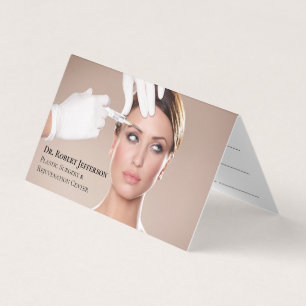 Plastic Surgery & Rejuvenation Center Appointment Business Card