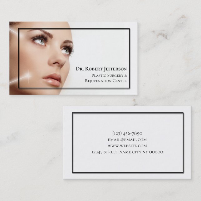 Plastic Surgery & Rejuvenation Centre Business Card (Front/Back)