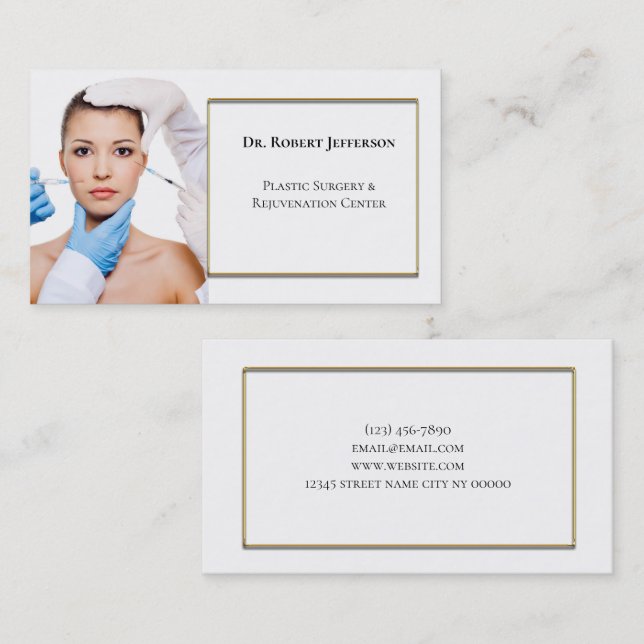 Plastic Surgery & Rejuvenation Centre Business Card (Front/Back)