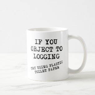 Plastic Toilet Paper Funny Mug
