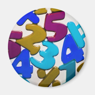 Plastic Toy Numbers Magnet