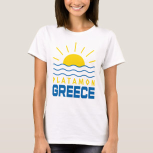 Platamon Greece Sunshine And Sea Waves Women's T-Shirt