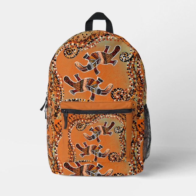 PLATAPUS ART        PRINTED BACKPACK (Front)