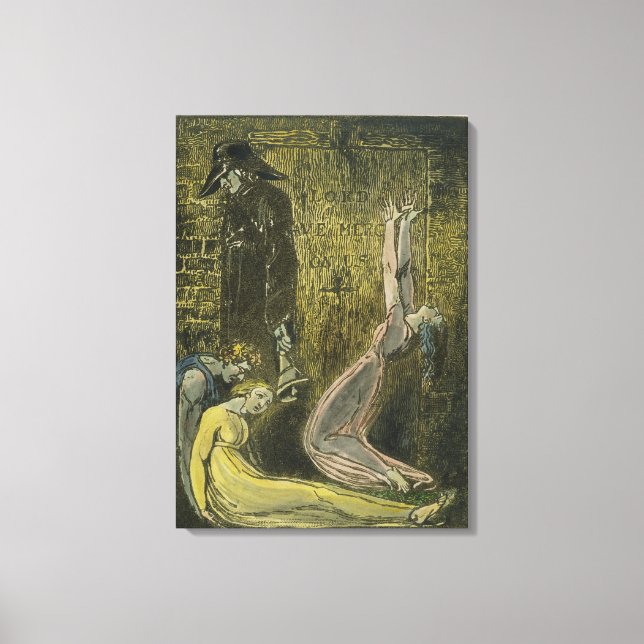 Plate 13 from 'Europe. A Prophecy', 1794 (relief e Canvas Print (Front)