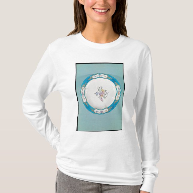 Plate decorated with a floral pattern, Sevres T-Shirt (Front)
