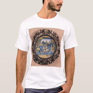 Plate decorated with a hunting scene T-Shirt