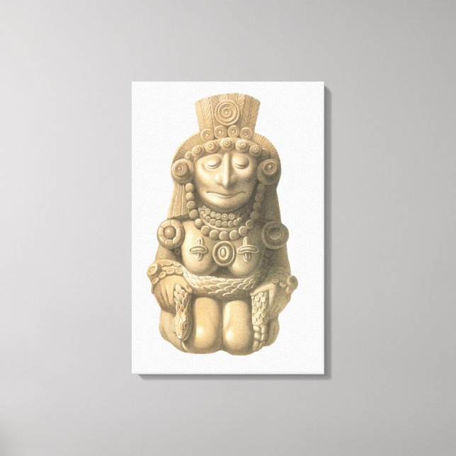 Plate from 'Ancient Monuments of Mexico', 1866 (li Canvas Print (Front)
