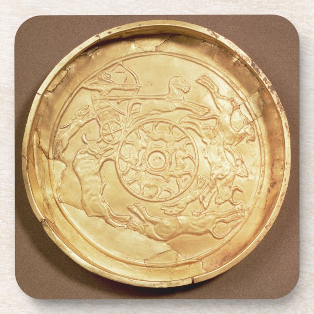 Plate (gold) coaster (Front)