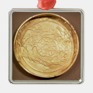 Plate (gold) metal tree decoration