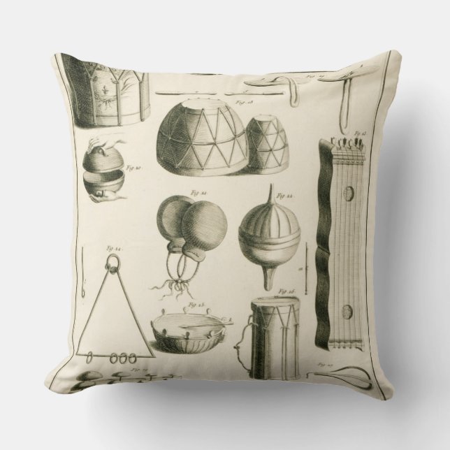 Plate II: Ancient and modern percussion instrument Cushion (Front)