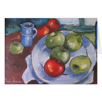 Plate, jug and fruit
