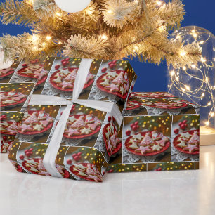 Plate of Christmas Cookies Wrapping Paper