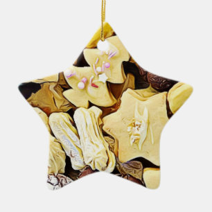 Plate of Cookies Personalised Christmas Ceramic Tree Decoration