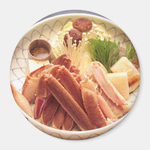Plate of Crab Legs Food Magnet