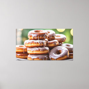 Plate of Donuts Canvas Print