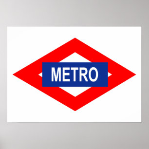 Plate of Meter of Madrid Poster