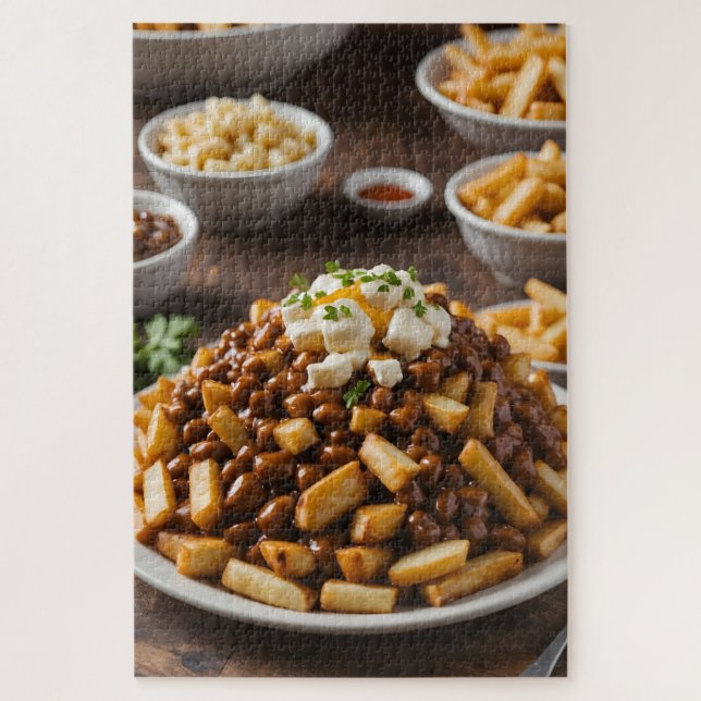 Plate of Poutine Jigsaw Puzzle (Vertical)