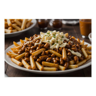 Plate of Poutine Poster