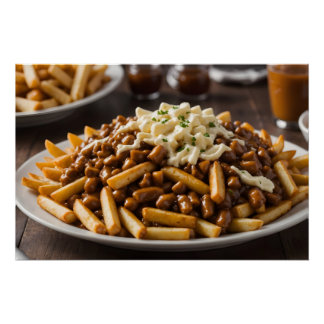 Plate of Poutine Poster