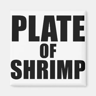 Plate of Shrimp Novelty Funny Food Joke Magnet