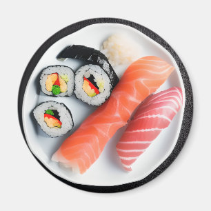 Plate of Sushi   Realistic Food  Magnet