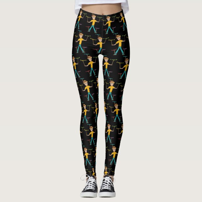 Plate Spinning Leggings (Front)