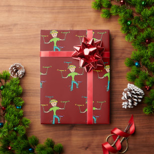 Plate Spinning Wrapping Paper