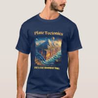 Plate Tectonics Navy Blue Tee
