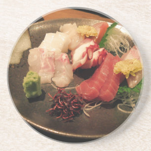 Plate Wasabi Japan Sushi Power Fish Asia Coaster