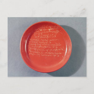 Plate with Celtic text, 1st-2nd century Postcard