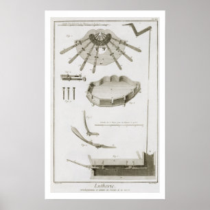 Plate XX: The spread and workings of the pedals in Poster