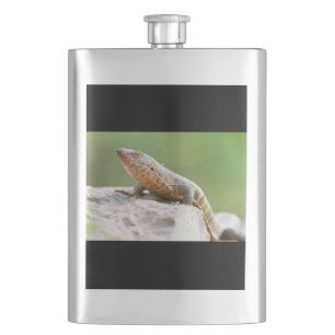 Plated Lizard Hip Flask