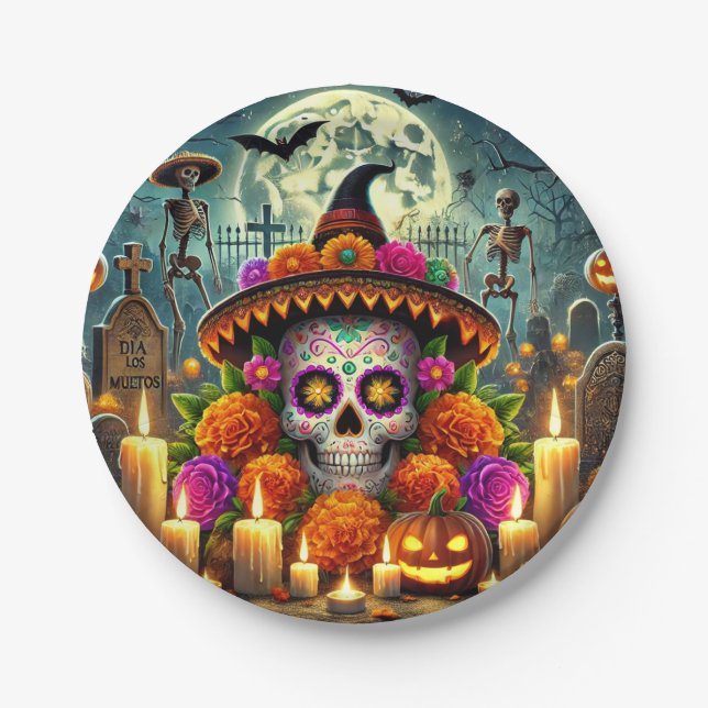 plates geft for halloween party  (Front)