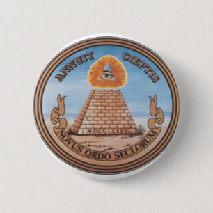 PLATES ILLUMINATIS 6 CM ROUND BADGE
