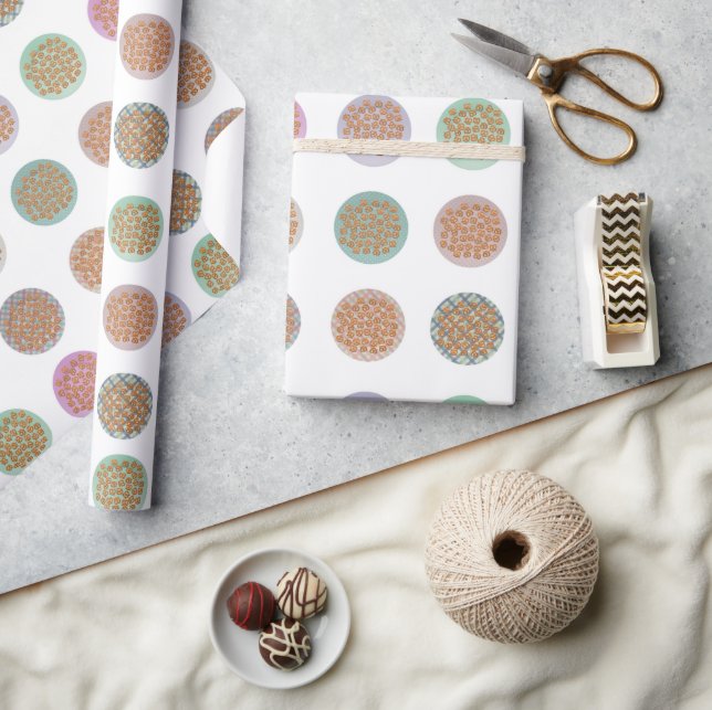 Plates of Pretzel's Wrapping Paper (Crafts)