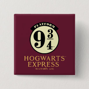 Platform 9 3/4 HOGWARTS™ EXPRESS Icon 15 Cm Square Badge