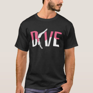 Platform Diver Girl Springboard Diving T-Shirt
