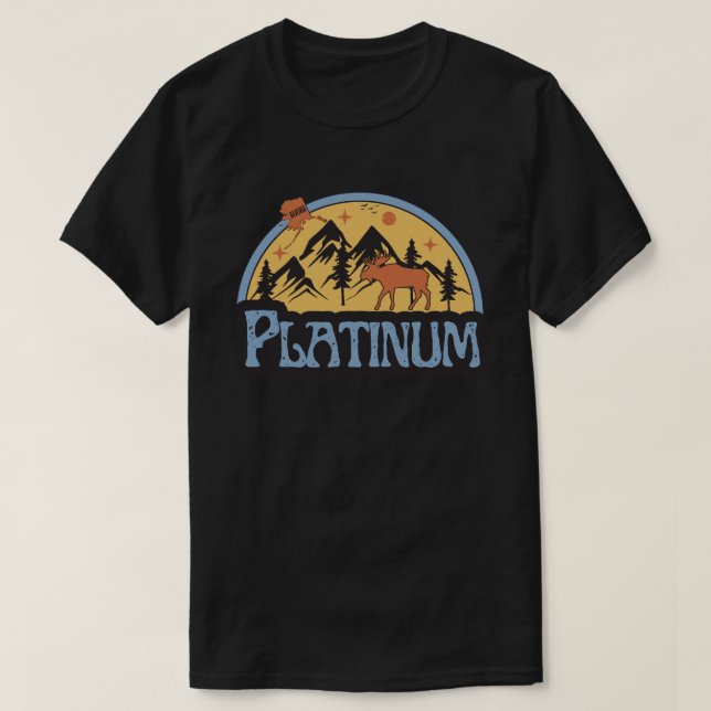 Platinum, Alaska T-Shirt (Design Front)