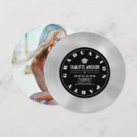 Platinum Disc/Vinyl Record Graduation Photo