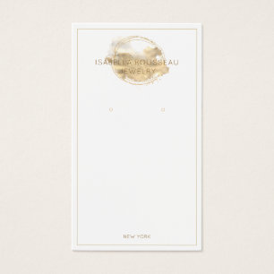 Platinum Gold Glitter Jewellery Earring Display Ca