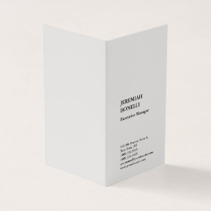 Platinum grey minimalist modern premium silk business card