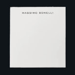 Platinum Grey Minimalist Plain Legible Modern Notepad<br><div class="desc">An ideal design for those looking for an aesthetic look. It immediately stands out with its extremely simple and elegant appearance.</div>