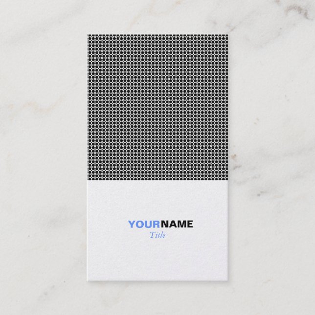 Platinum Grid Business Card (Front)