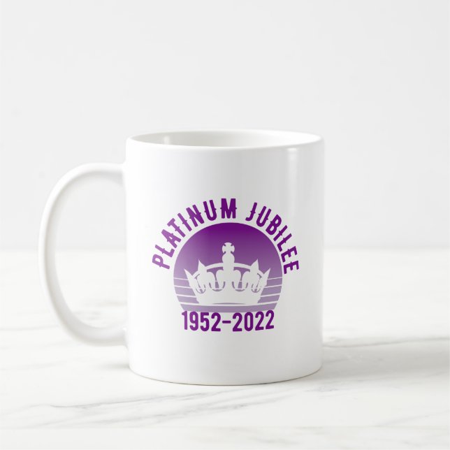 Platinum Jubilee 1952-2022 Commemorative  Coffee Mug (Left)
