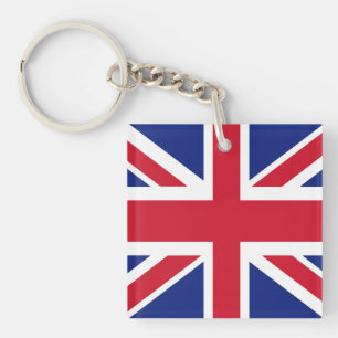Platinum Jubilee British Flag Key Ring